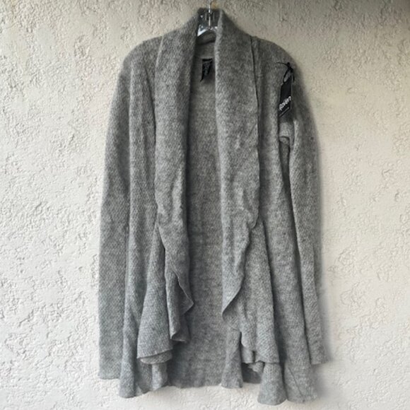 My Beautiful Raven Sweaters - Icelandic Heathered Gray Wool Long Cardigan – new with tags